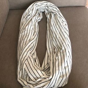 Striped Chunky Circle Scarf